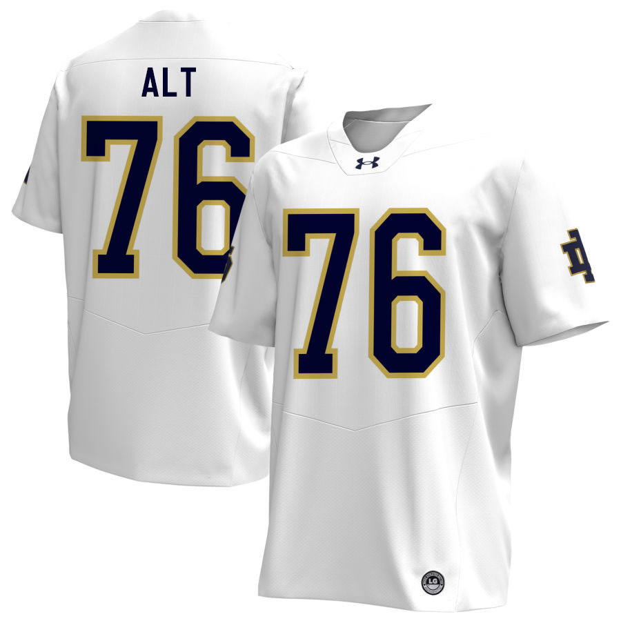 Joe Alt Notre Dame Jerseys, UND Fighting Irish College Football Apparels Stitched-White Joe Alt Notre Dame Jerseys, UND Fighting Irish College Football Apparels Stitched-White